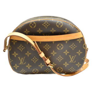 Louis Vuitton Blois Monogram Brown Coated Canvas Shoulder Bag Crossbody